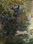 Claude Monet Camille and Jean Monet in the Garden at Argenteuil Germany oil painting artist